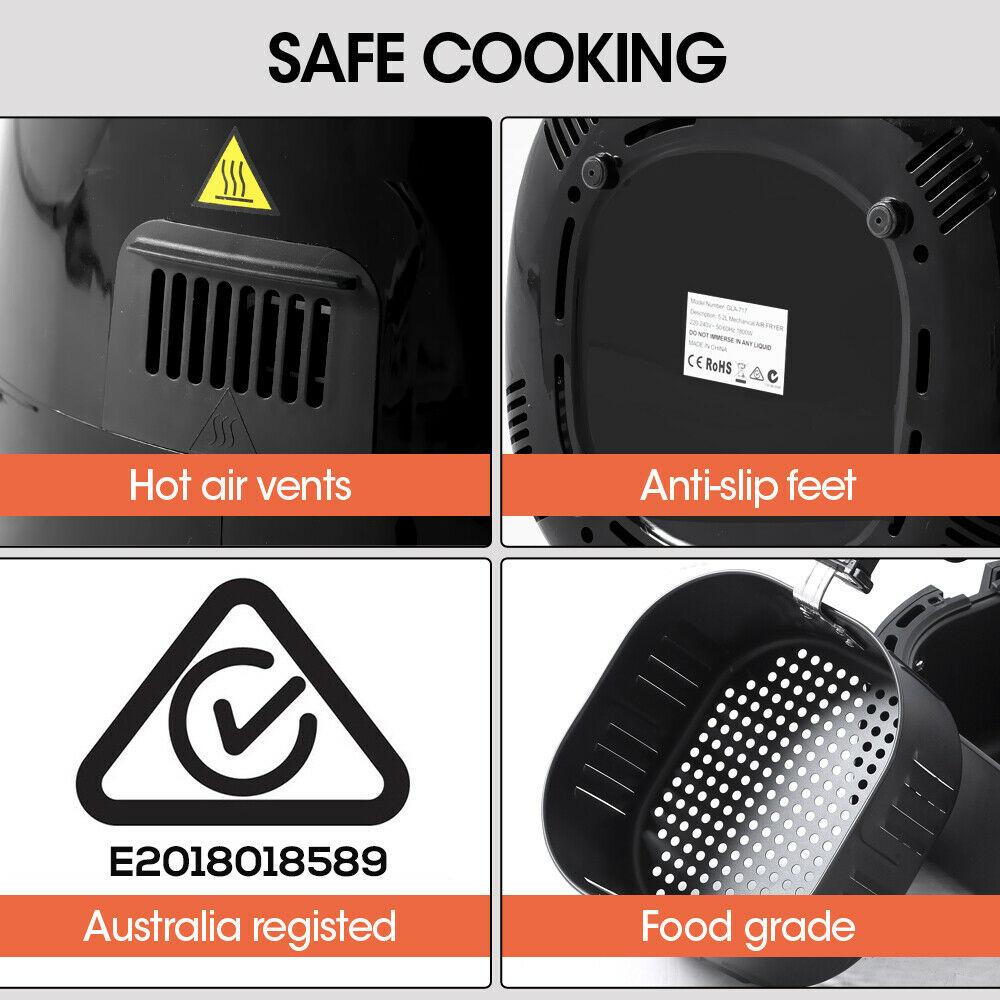 Spector 1800W 7L Air Fryer Healthy Cooker Low Fat Oil Free Kitchen