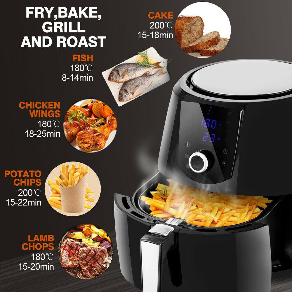 Spector New 7L Air Fryer LCD Health Cooker Low Oil Rapid Deep Frying