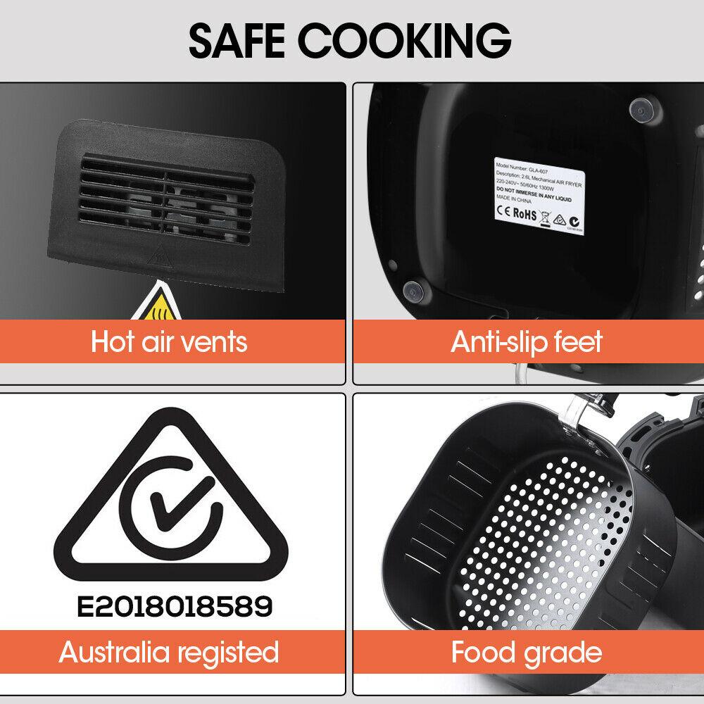 Spector New 7L Air Fryer LCD Health Cooker Low Oil Rapid Deep Frying