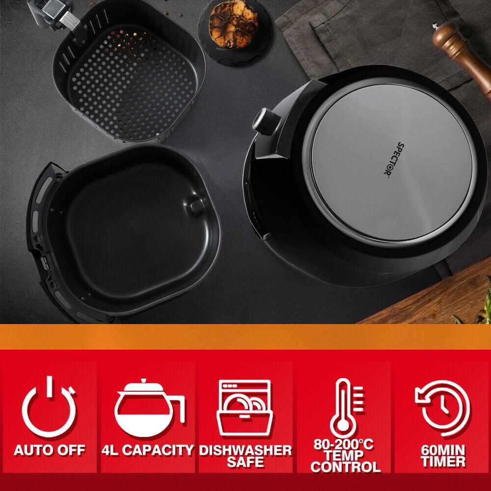 Spector New 7L Air Fryer LCD Health Cooker Low Oil Rapid Deep Frying